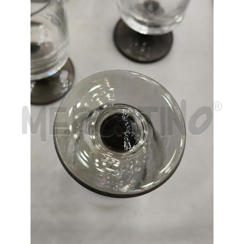 SET BICCHIERI VETRO MOD ALITALIA  | Mercatino dell'Usato Roma talenti 4