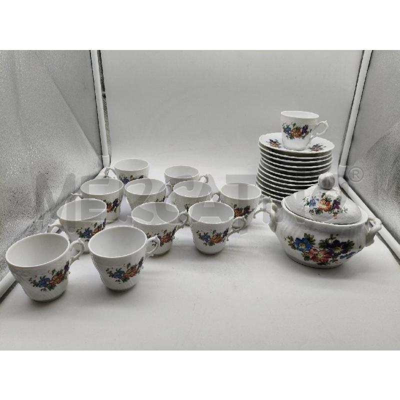 SET CAFFE'CER VECCHIO GINORI FIORI  | Mercatino dell'Usato Roma talenti 1