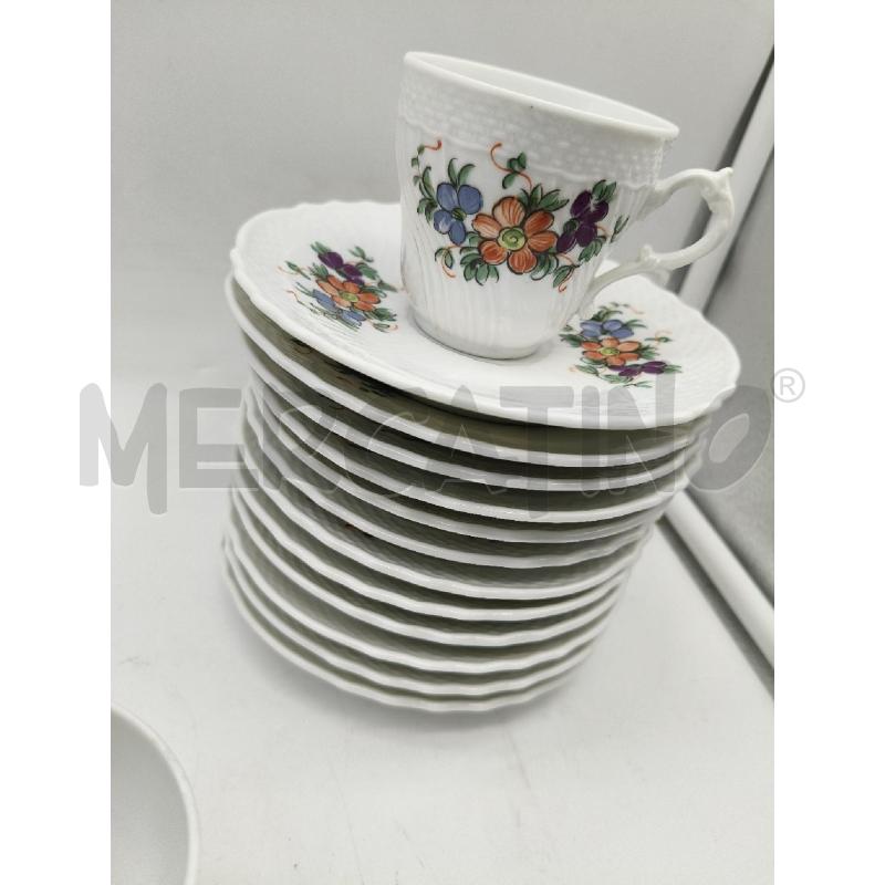 SET CAFFE'CER VECCHIO GINORI FIORI  | Mercatino dell'Usato Roma talenti 3
