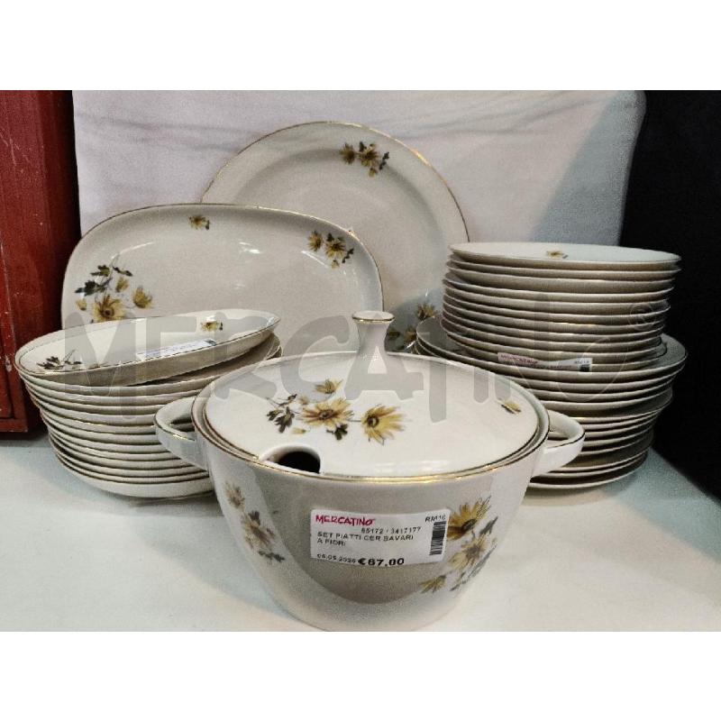SET PIATTI CER BAVARIA FIORI  | Mercatino dell'Usato Roma talenti 3