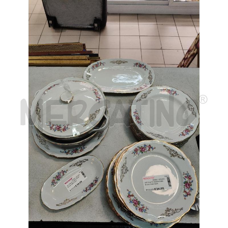 SET PIATTI CER R GINORI GR FIORI DOR  | Mercatino dell'Usato Roma talenti 1