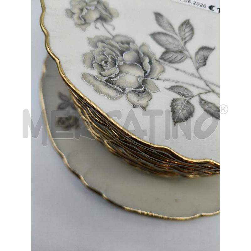 SET PIATTI DOLCE CER R GINORI ROSE  | Mercatino dell'Usato Roma talenti 2
