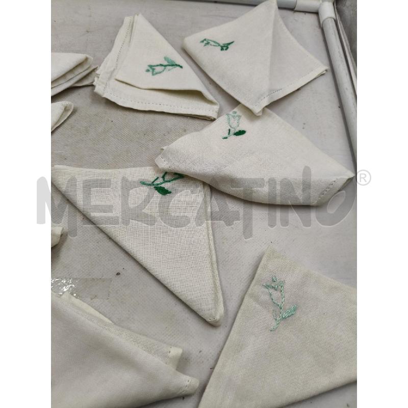 SET TOVAGLIOLINI PZ12 LINO RICAM | Mercatino dell'Usato Roma talenti 3