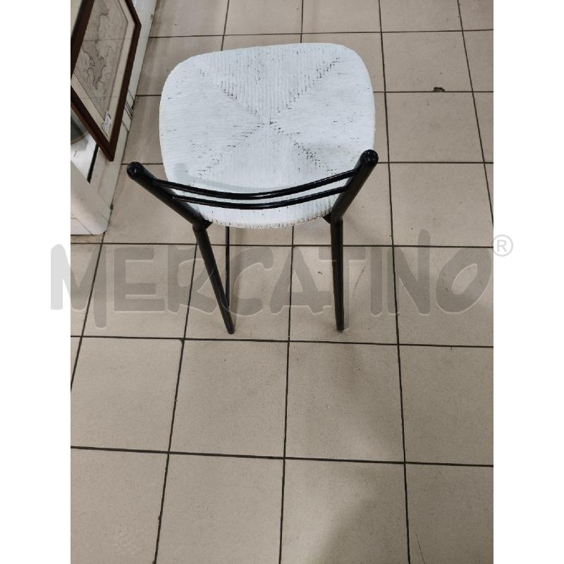 SGABELLO FERRO NERO S/ PAGLIA | Mercatino dell'Usato Roma talenti 2