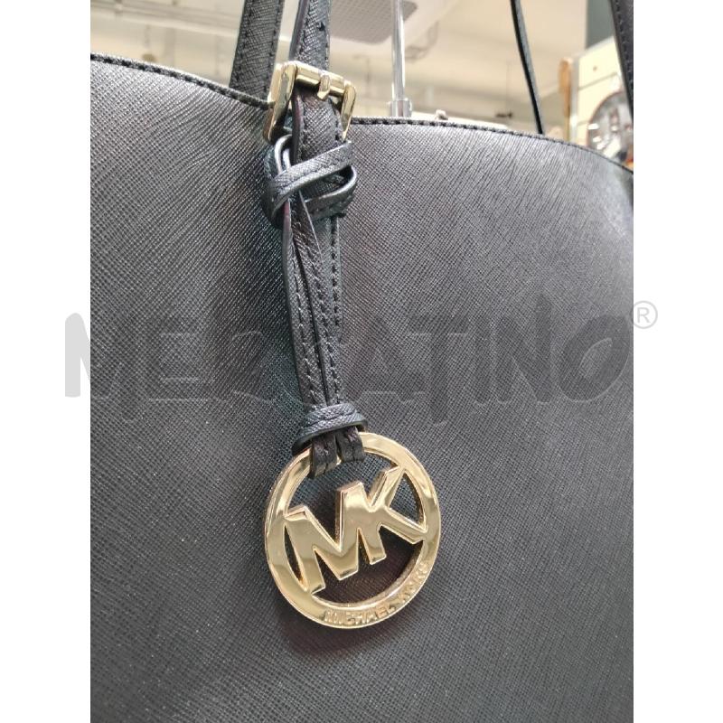 SHOPPER MICHAEL KORS NERO SAFFIANO CIONDOLO TONDO DOR | Mercatino dell'Usato Roma talenti 2