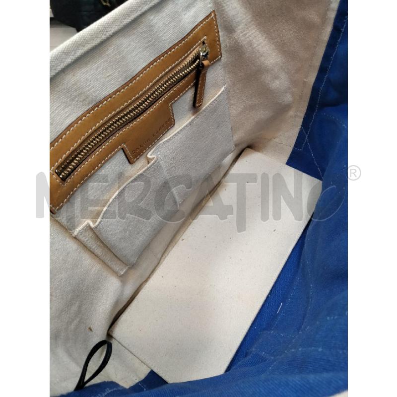 SHOPPER RALPH LAUREN CANVAS BEIGE BLU  | Mercatino dell'Usato Roma talenti 2