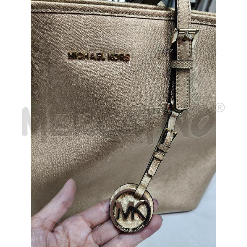 SHOPPER TOTE MICHAEL KORS QUINN ORO  | Mercatino dell'Usato Roma talenti 2