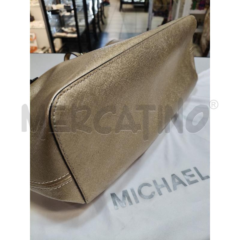 SHOPPER TOTE MICHAEL KORS QUINN ORO  | Mercatino dell'Usato Roma talenti 3