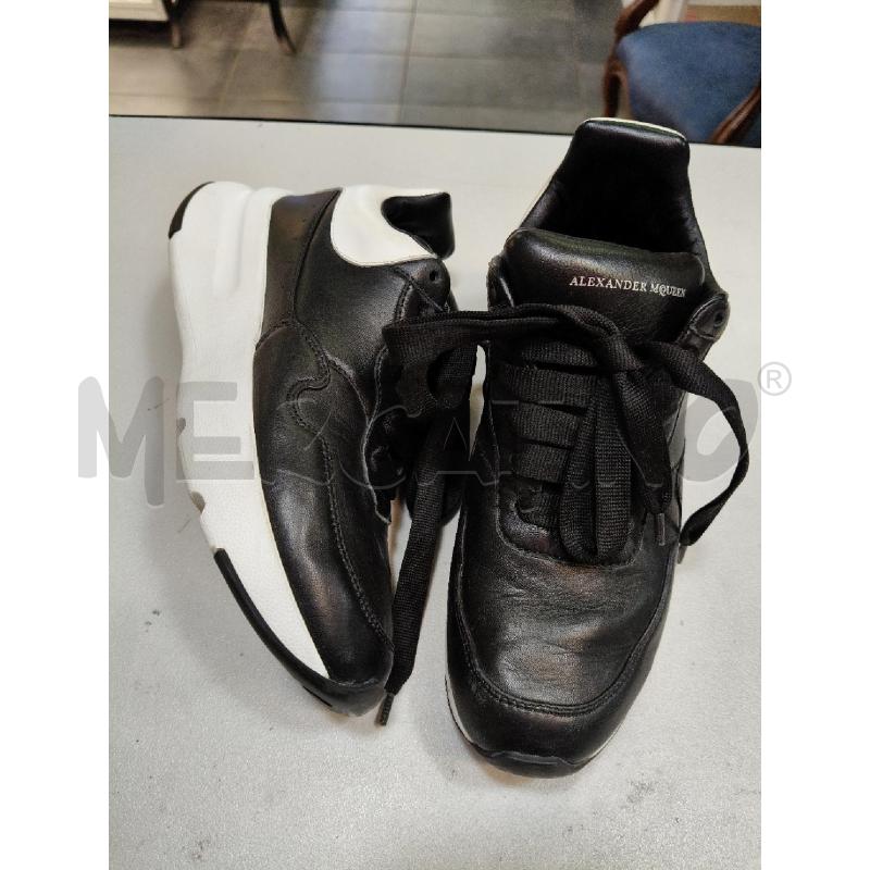 SNEAKERS D ALEXANDER MCQUEEN NERO TALL BIA GOMMA  | Mercatino dell'Usato Roma talenti 1