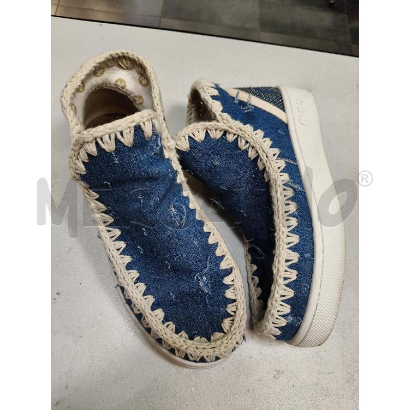 SNEAKERS D MOU DENIM CUCI BEI STRASS ALTE STRAP  | Mercatino dell'Usato Roma talenti 1