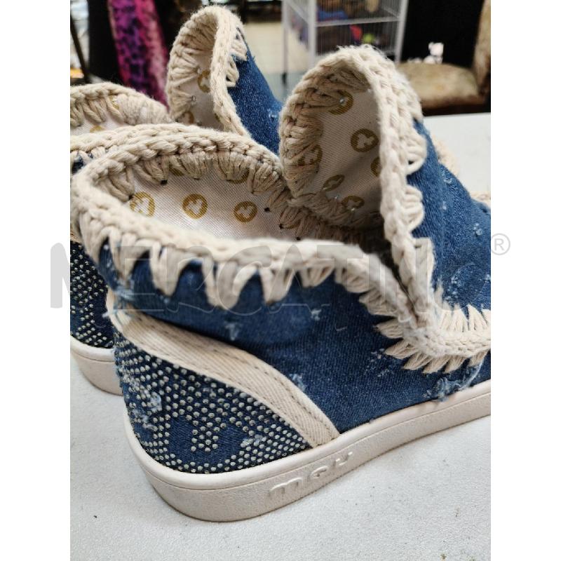SNEAKERS D MOU DENIM CUCI BEI STRASS ALTE STRAP  | Mercatino dell'Usato Roma talenti 3
