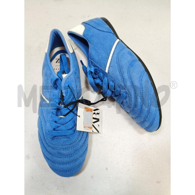 SNEAKERS D ZARA AZZ CAMOSC RIGA BIA DIETRO BIA  | Mercatino dell'Usato Roma talenti 1
