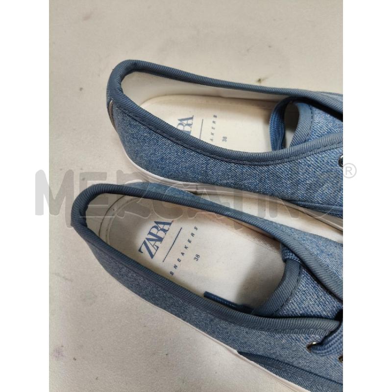 SNEAKERS D ZARA DENIM AZZ PUNTA GOMMA BIA  | Mercatino dell'Usato Roma talenti 3