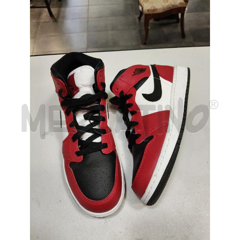 SNEAKERS NIKE JORDAN MID BIA NE ROSSO  | Mercatino dell'Usato Roma talenti 1