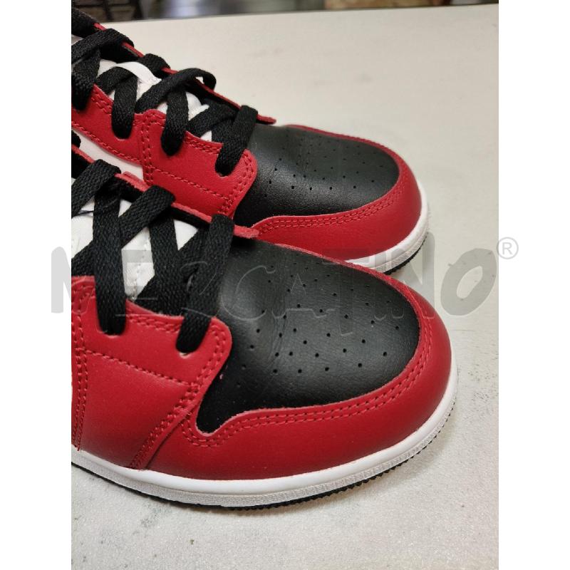 SNEAKERS NIKE JORDAN MID BIA NE ROSSO  | Mercatino dell'Usato Roma talenti 3