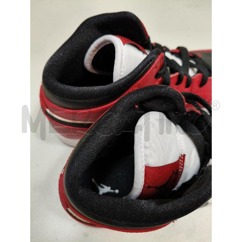 SNEAKERS NIKE JORDAN MID BIA NE ROSSO  | Mercatino dell'Usato Roma talenti 4