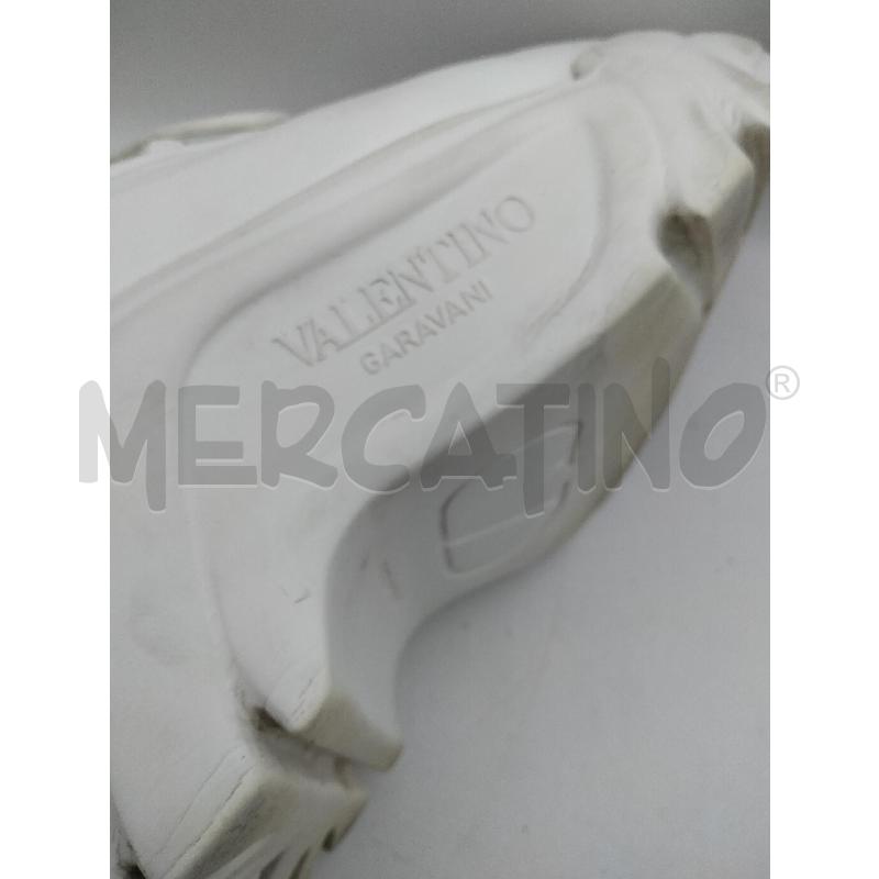 SNEAKERS PLATFORM VALENTINO BIANCO GOMMA ONDULATA  | Mercatino dell'Usato Roma talenti 4