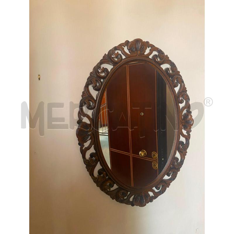 SPECCHIO C/LEGNO LAV OVALE | Mercatino dell'Usato Roma talenti 1