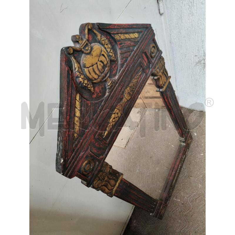 SPECCHIO CORNICE LEGNO LAVORATA | Mercatino dell'Usato Roma talenti 3