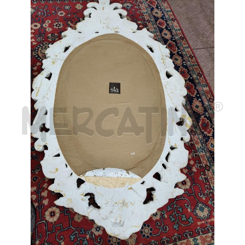 SPECCHIO OVALE C/SHABBY LAVORATA | Mercatino dell'Usato Roma talenti 4