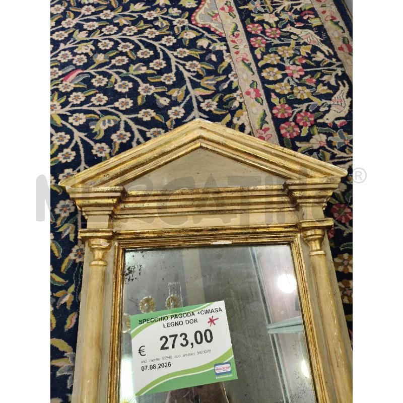 SPECCHIO PAGODA +CIMASA LEGNO DOR | Mercatino dell'Usato Roma talenti 2