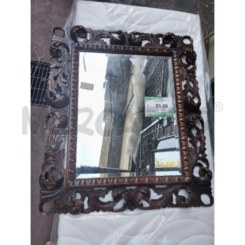 SPECCHIO QUADRATO  C/ LEGNO LAV | Mercatino dell'Usato Roma talenti 1