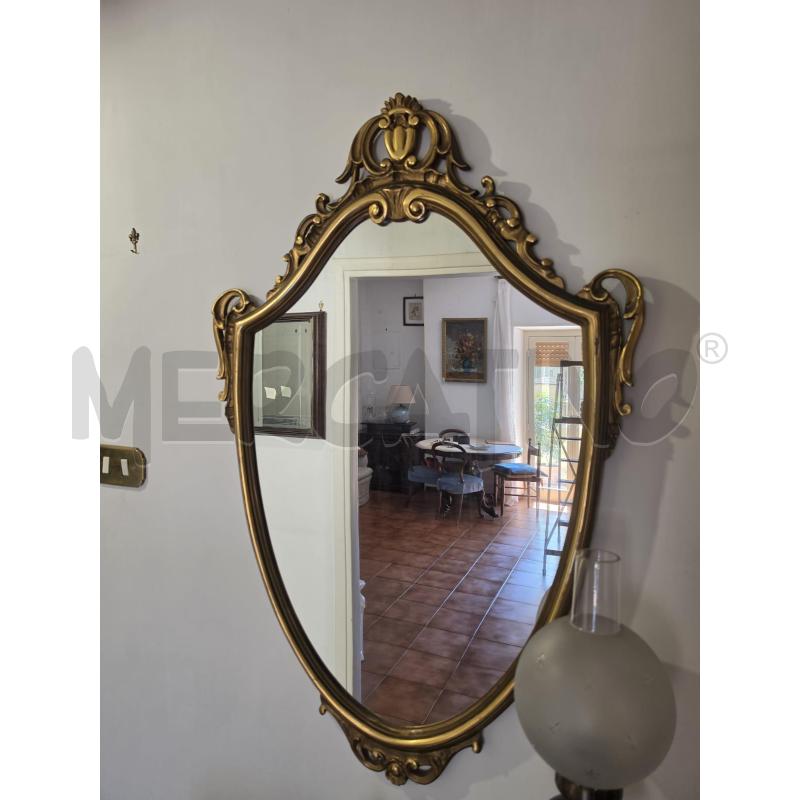 SPECCHIO SCUDO C/LEGNO DOR | Mercatino dell'Usato Roma talenti 1