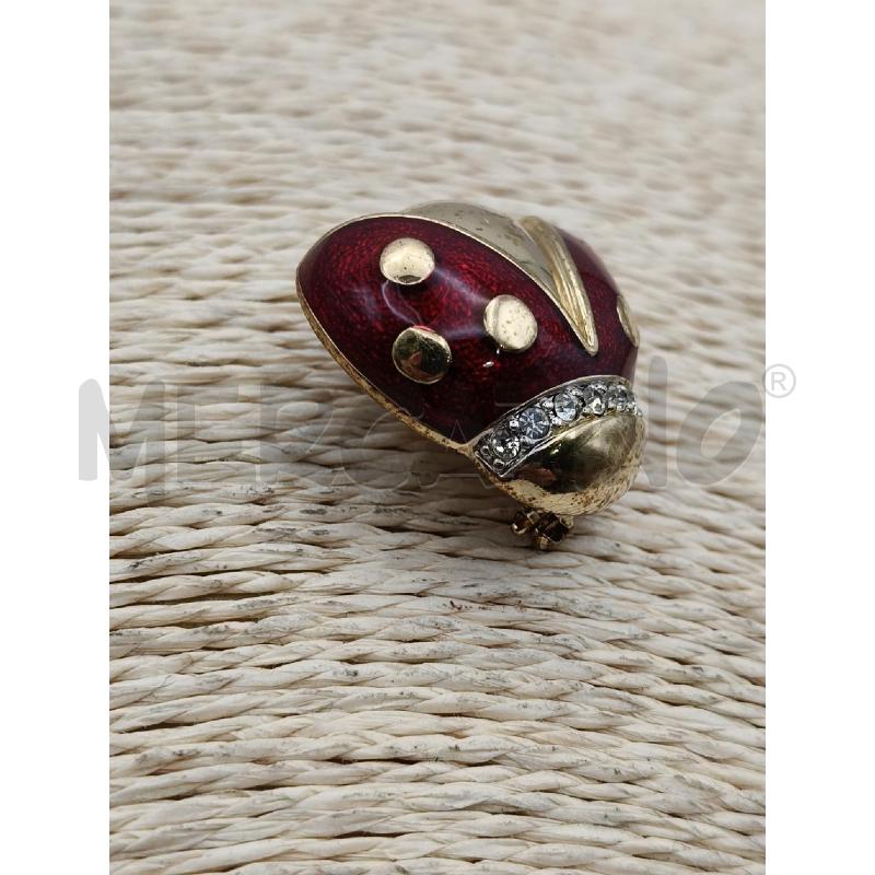SPILLA COCCINELLA DOR SMALTO BORD B/STRASS  | Mercatino dell'Usato Roma talenti 2