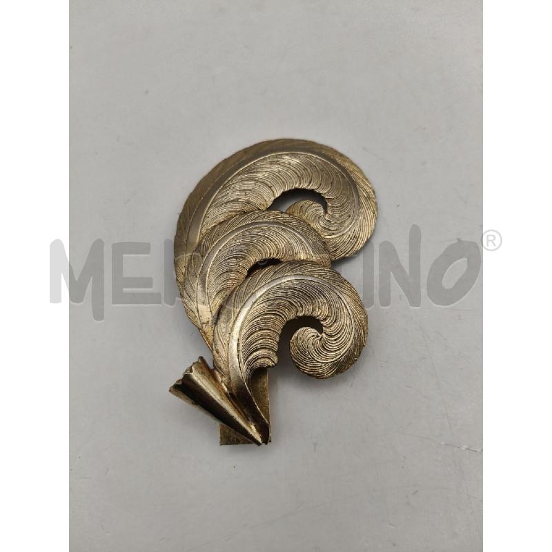 SPILLA DOR 3 PIUME CURVE RIGATE | Mercatino dell'Usato Roma talenti 1