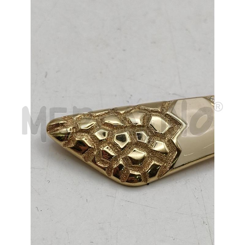 SPILLA DOR CONO SMALTO PANNA STRASS | Mercatino dell'Usato Roma talenti 2