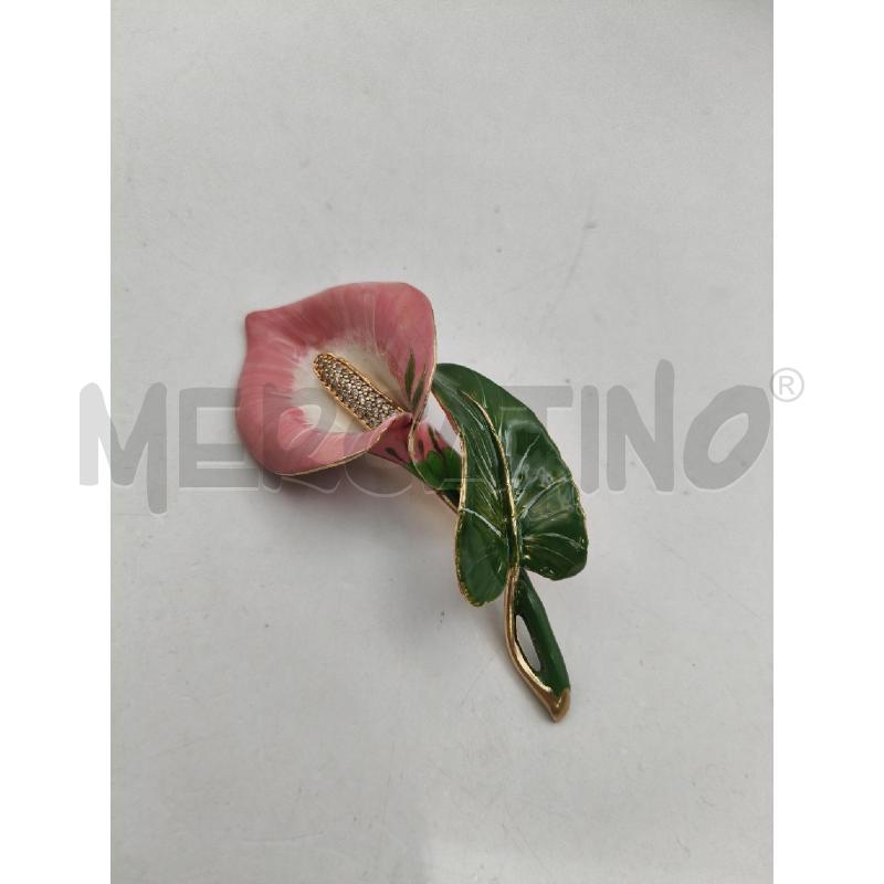 SPILLA FEDERICA ROSSI CALLA VERDE ROSA PLACC | Mercatino dell'Usato Roma talenti 1
