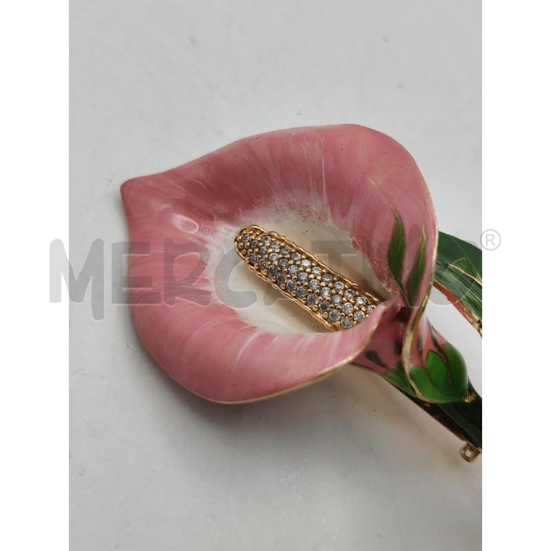 SPILLA FEDERICA ROSSI CALLA VERDE ROSA PLACC | Mercatino dell'Usato Roma talenti 2