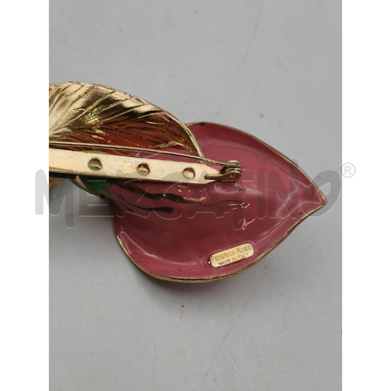 SPILLA FEDERICA ROSSI CALLA VERDE ROSA PLACC | Mercatino dell'Usato Roma talenti 3