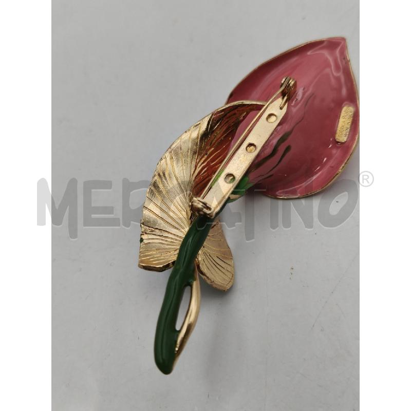 SPILLA FEDERICA ROSSI CALLA VERDE ROSA PLACC | Mercatino dell'Usato Roma talenti 4