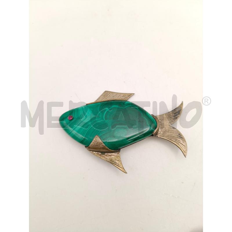 SPILLA FUSIO PESCE MALACHITE OCCHIO RUB  | Mercatino dell'Usato Roma talenti 1