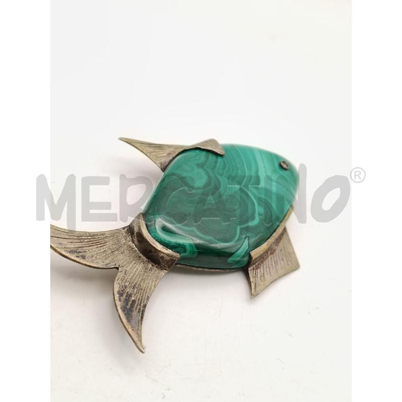 SPILLA FUSIO PESCE MALACHITE OCCHIO RUB  | Mercatino dell'Usato Roma talenti 3