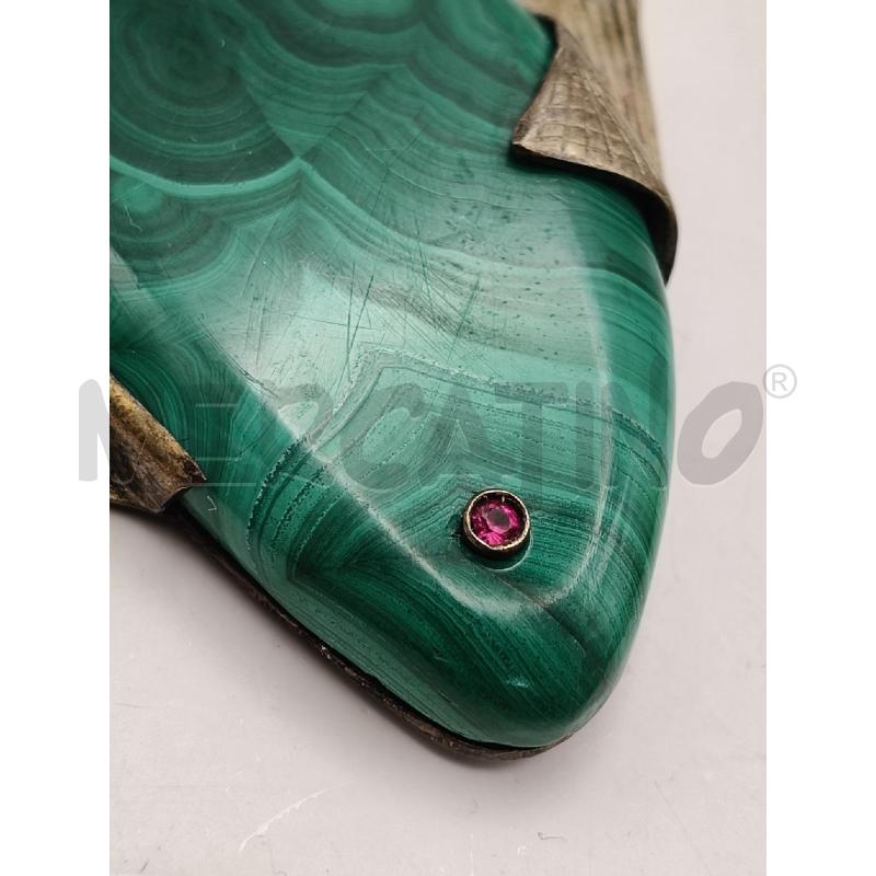 SPILLA FUSIO PESCE MALACHITE OCCHIO RUB  | Mercatino dell'Usato Roma talenti 4