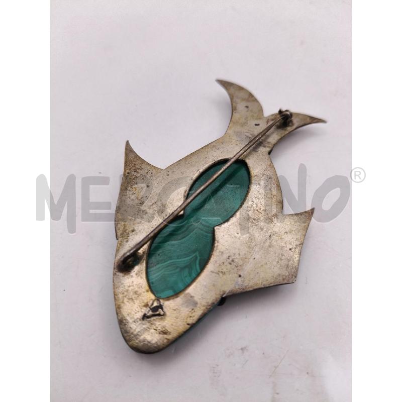 SPILLA FUSIO PESCE MALACHITE OCCHIO RUB  | Mercatino dell'Usato Roma talenti 5