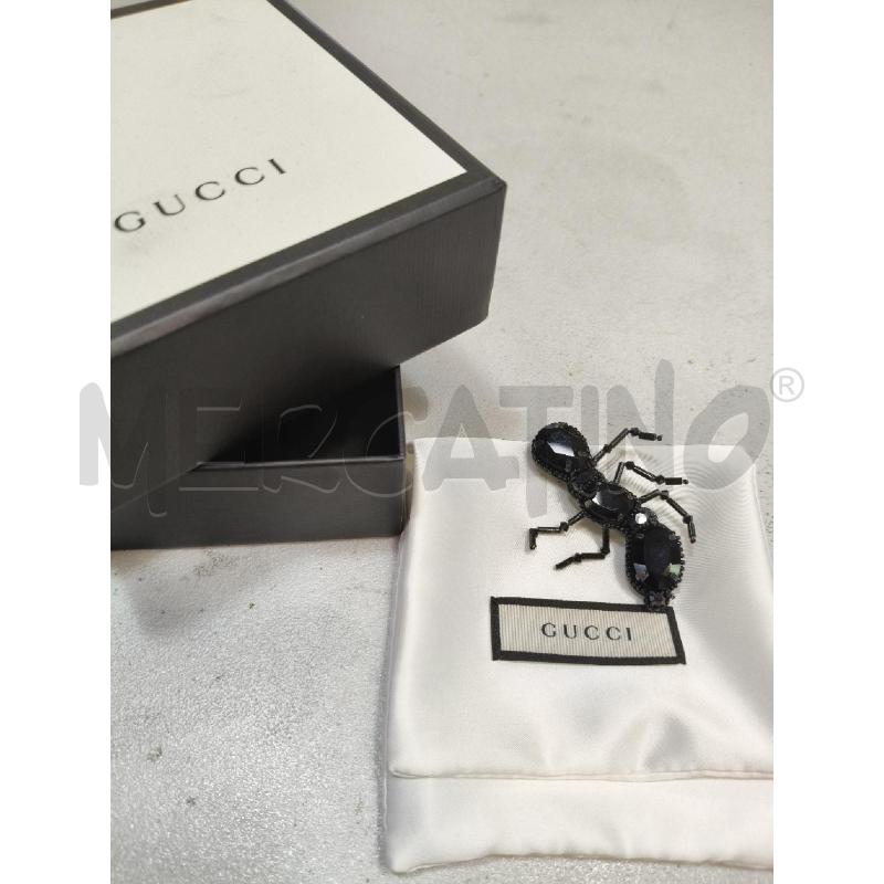 SPILLA GUCCI INSETTO NERO  | Mercatino dell'Usato Roma talenti 1