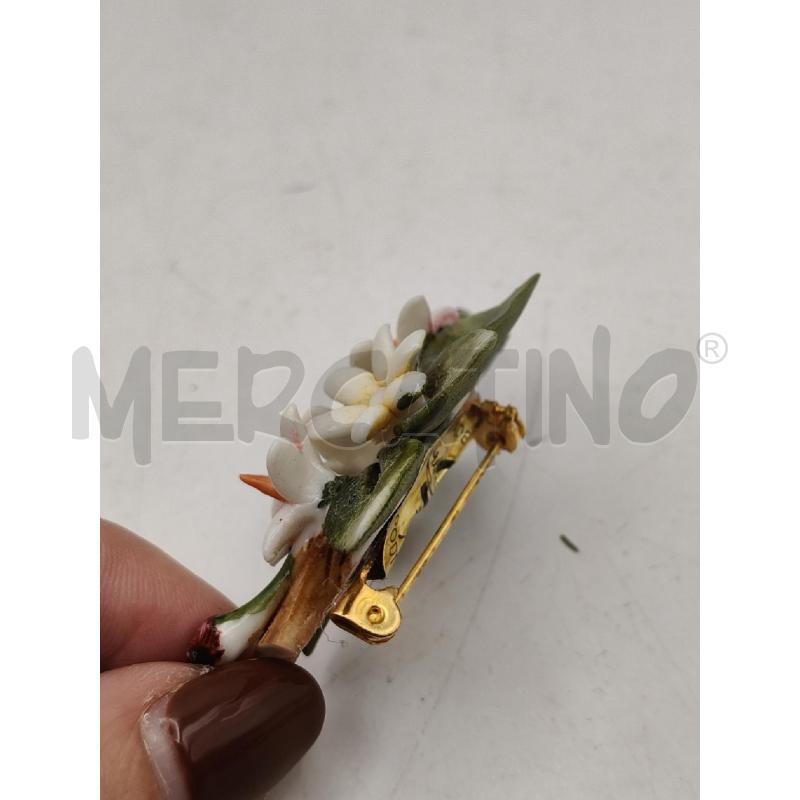 SPILLA PORCELLANA CAPODIMONTE BOUQUET  | Mercatino dell'Usato Roma talenti 3