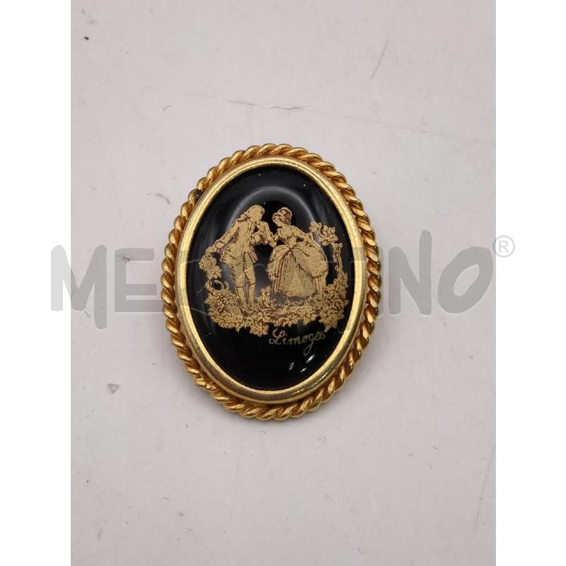 SPILLA PORCELLANA LIMOGES OVALE NERO DOR DONNE | Mercatino dell'Usato Roma talenti 1