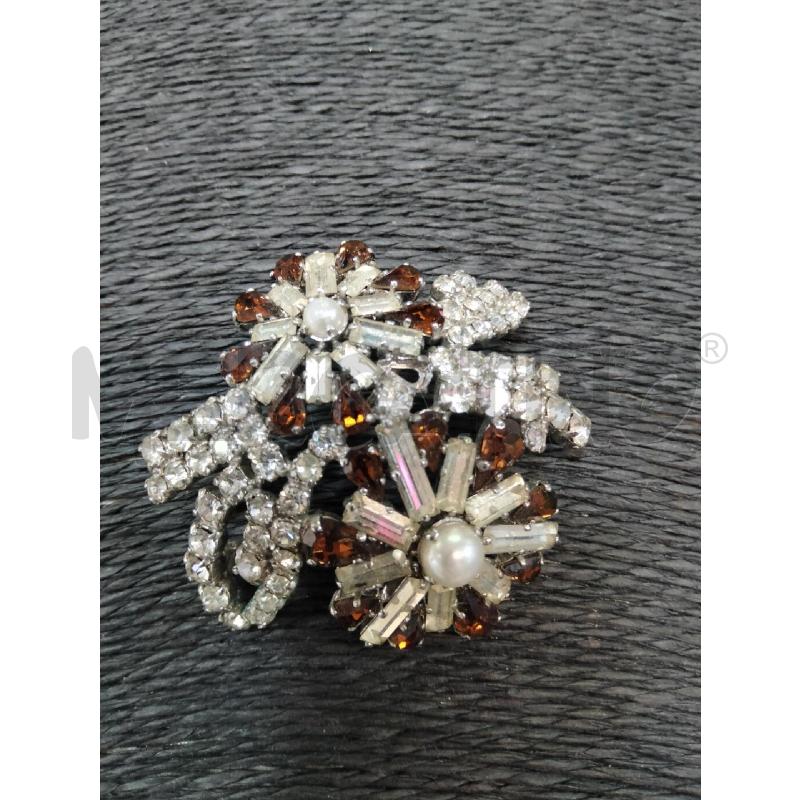 SPILLA VINT FIORI 2 MARR RAMI STRASS BIA | Mercatino dell'Usato Roma talenti 1