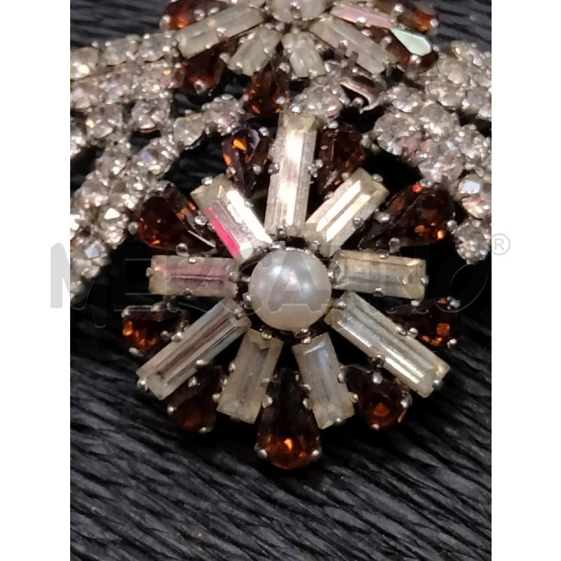 SPILLA VINT FIORI 2 MARR RAMI STRASS BIA | Mercatino dell'Usato Roma talenti 2