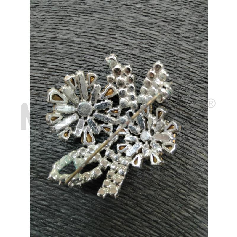SPILLA VINT FIORI 2 MARR RAMI STRASS BIA | Mercatino dell'Usato Roma talenti 4