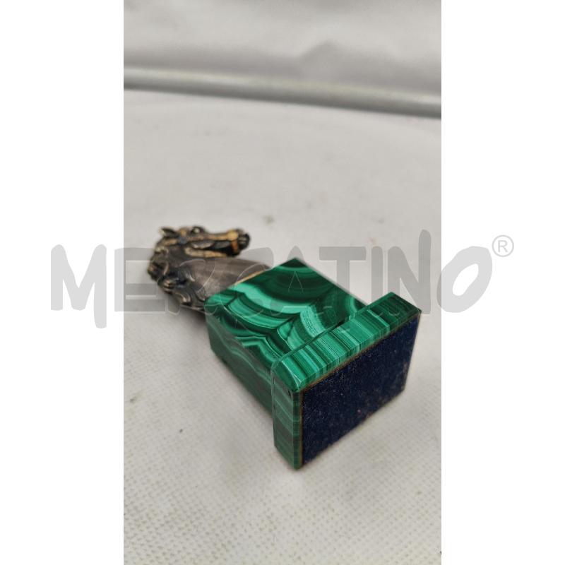 STATUINA CAVALLO BASE MALACHITE | Mercatino dell'Usato Roma talenti 5