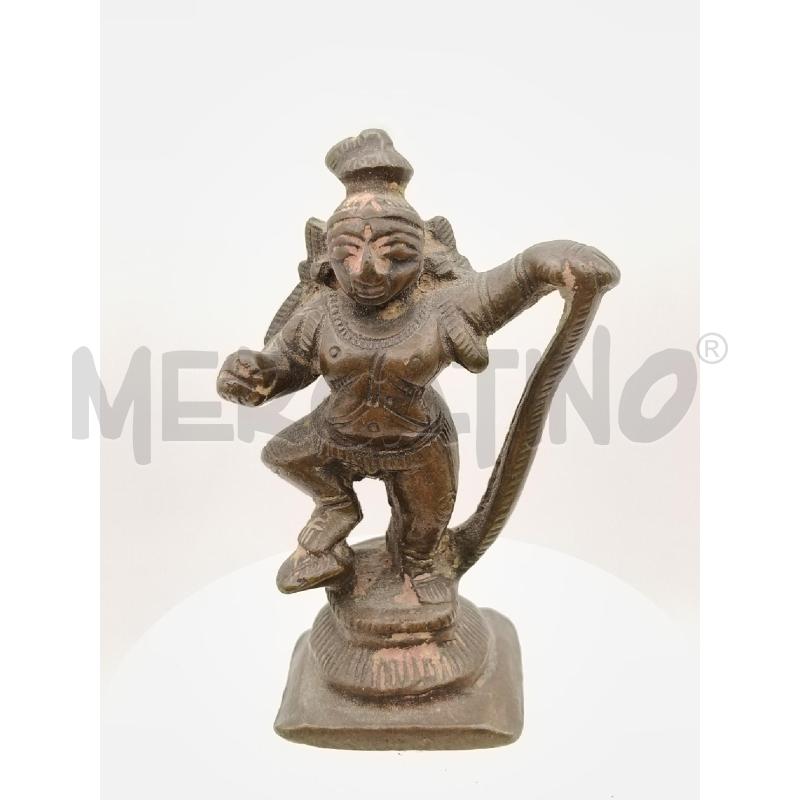 STATUINA DIVINITA KRISHNA DANZANTE SERPENTE  | Mercatino dell'Usato Roma talenti 2