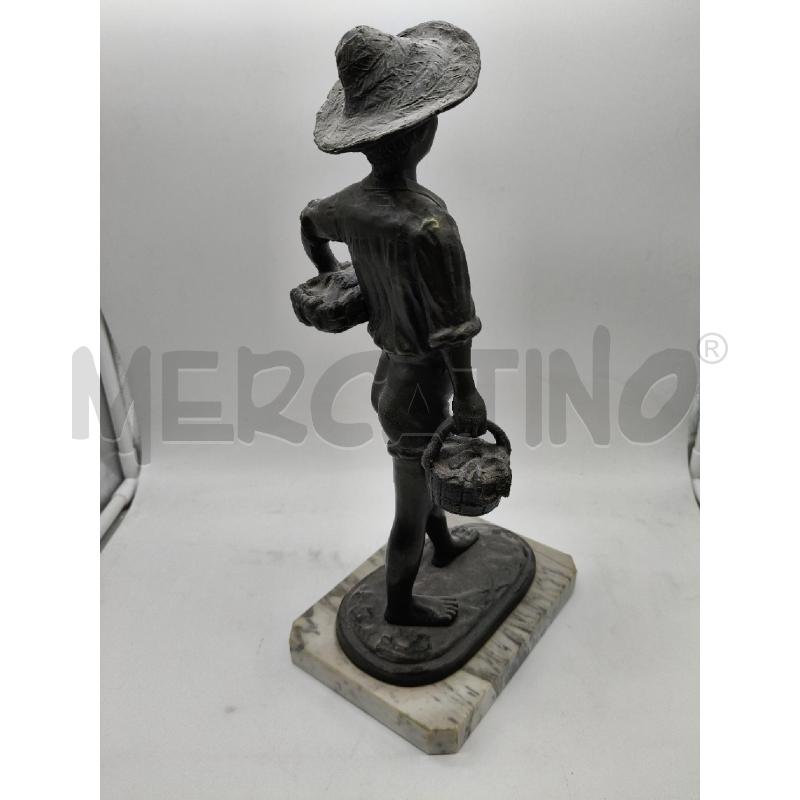STATUINA PESCATORE ANTIMONIO  | Mercatino dell'Usato Roma talenti 4