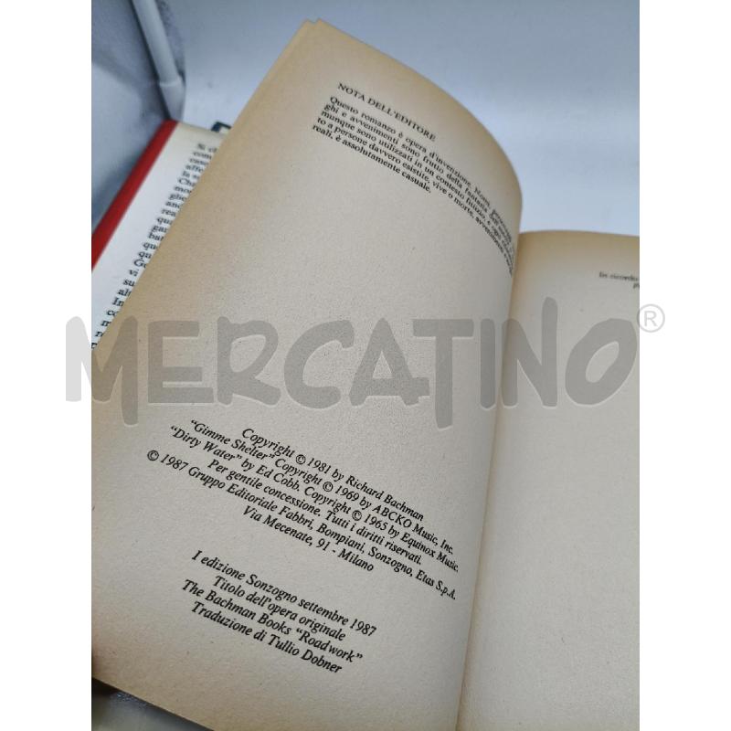 STEPHEN KING USCITA PER L'INFERNO SONZOGNO 1987 | Mercatino dell'Usato Roma talenti 3