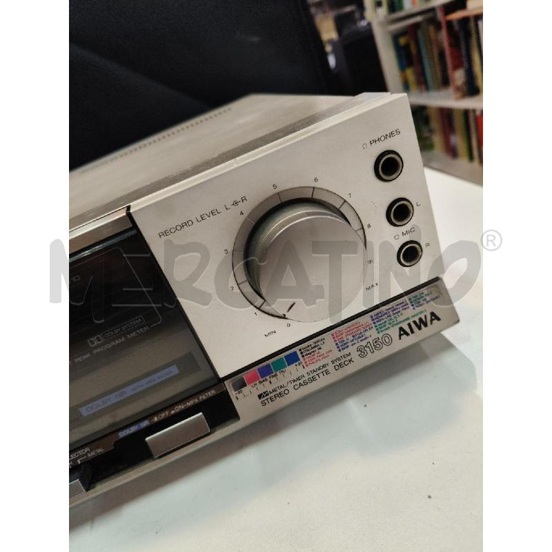 STEREO CASSETTE DECK AIWA 3150 | Mercatino dell'Usato Roma talenti 3