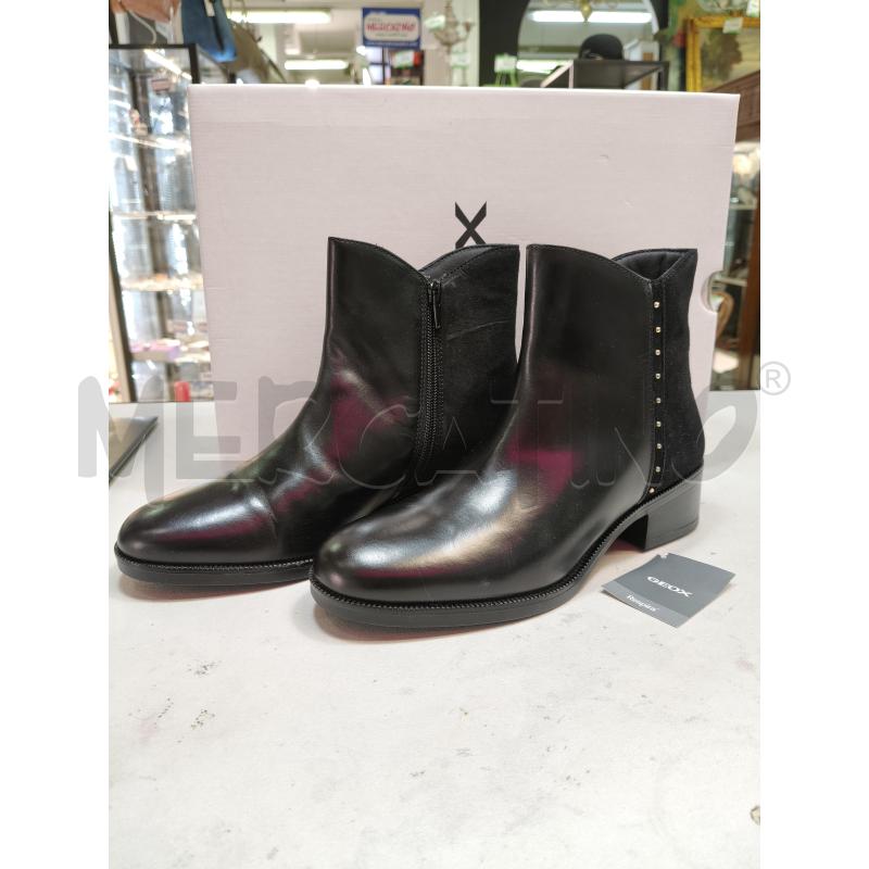 STIVALETTI D GEOX PELLE/CAMO RIGA BORCHIETTE  | Mercatino dell'Usato Roma talenti 1
